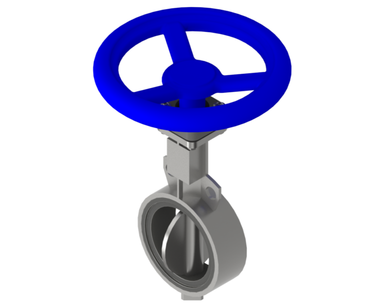 BUTTERFLY VALVE WITH HANDWHEEL